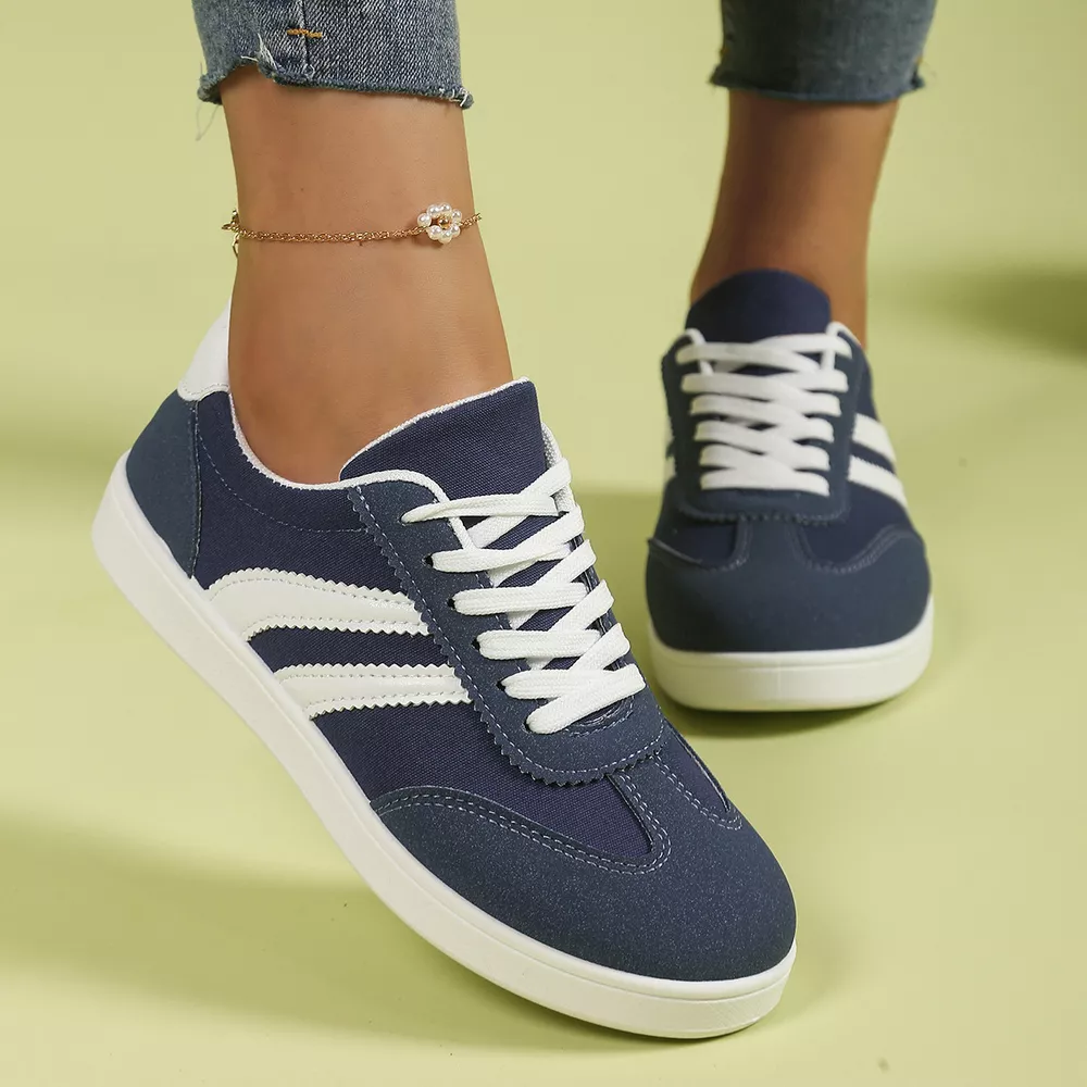 Casual Striped Flats Sneakers, image 6