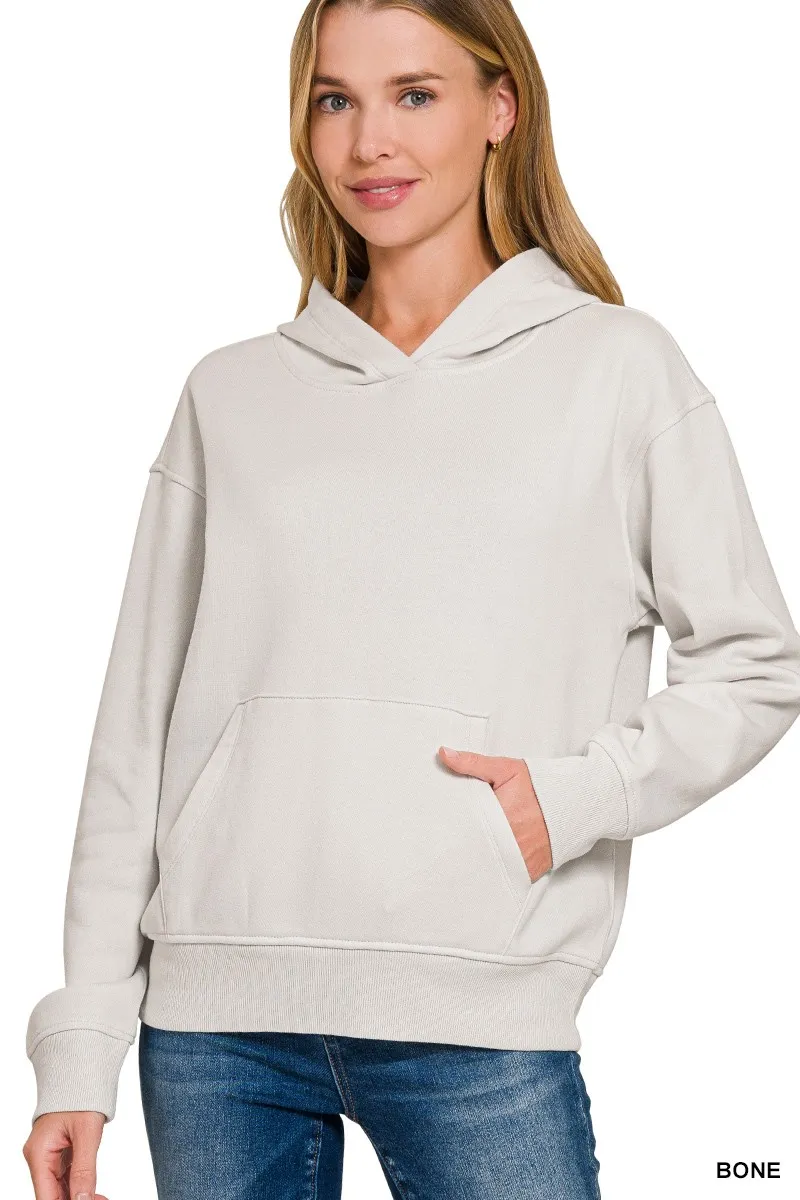Fleece Kangaroo Pocket Hoodie