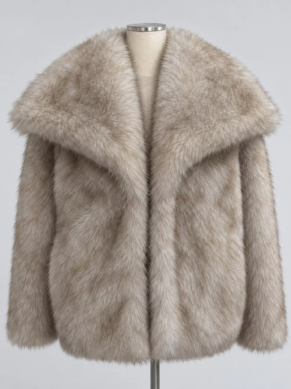 Fox Fur Collar Winter Outerwear, image 63