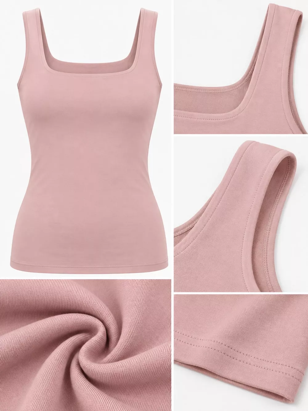 Square Neck Slim-Fit Tank, image 30