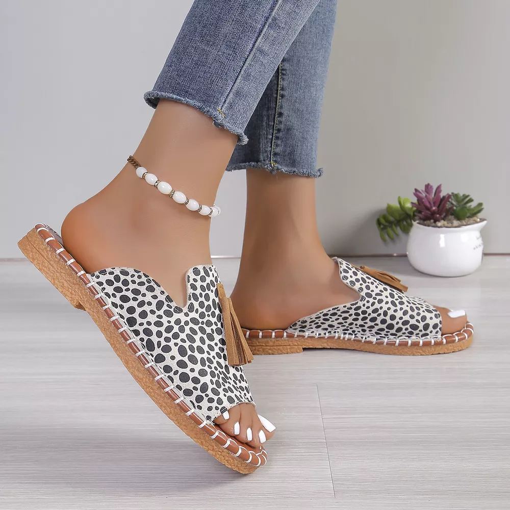 Tassel Detail Open Toe Sandals, image 12