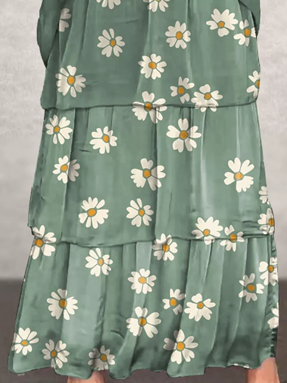 Full Size Layered Batwing Sleeve Maxi Dress Plus Size, image 38