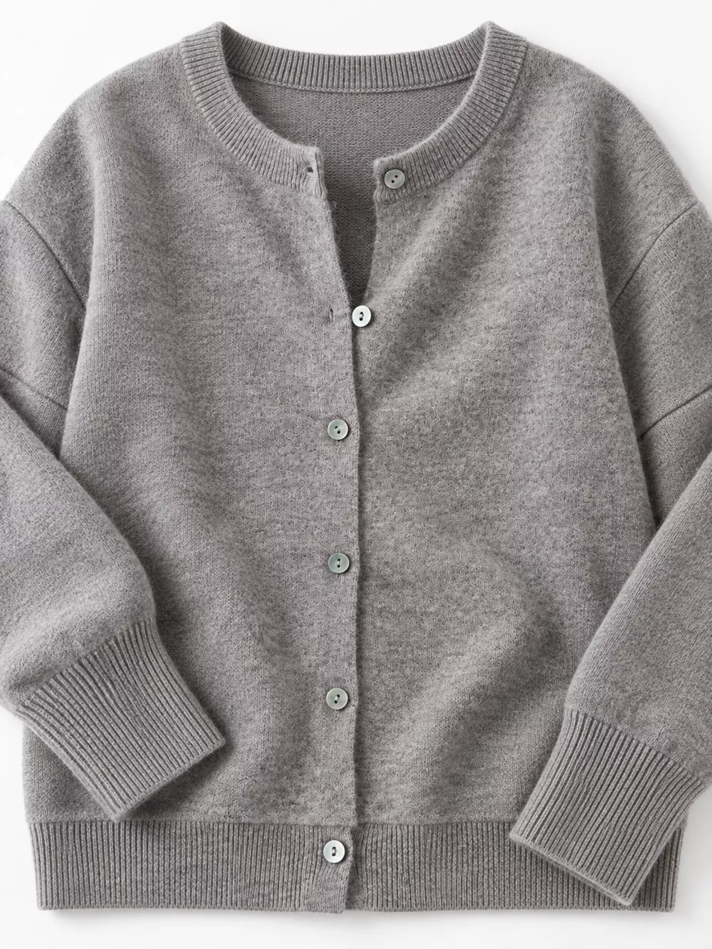 Crew Neck Button-Down Cardigan, image 75