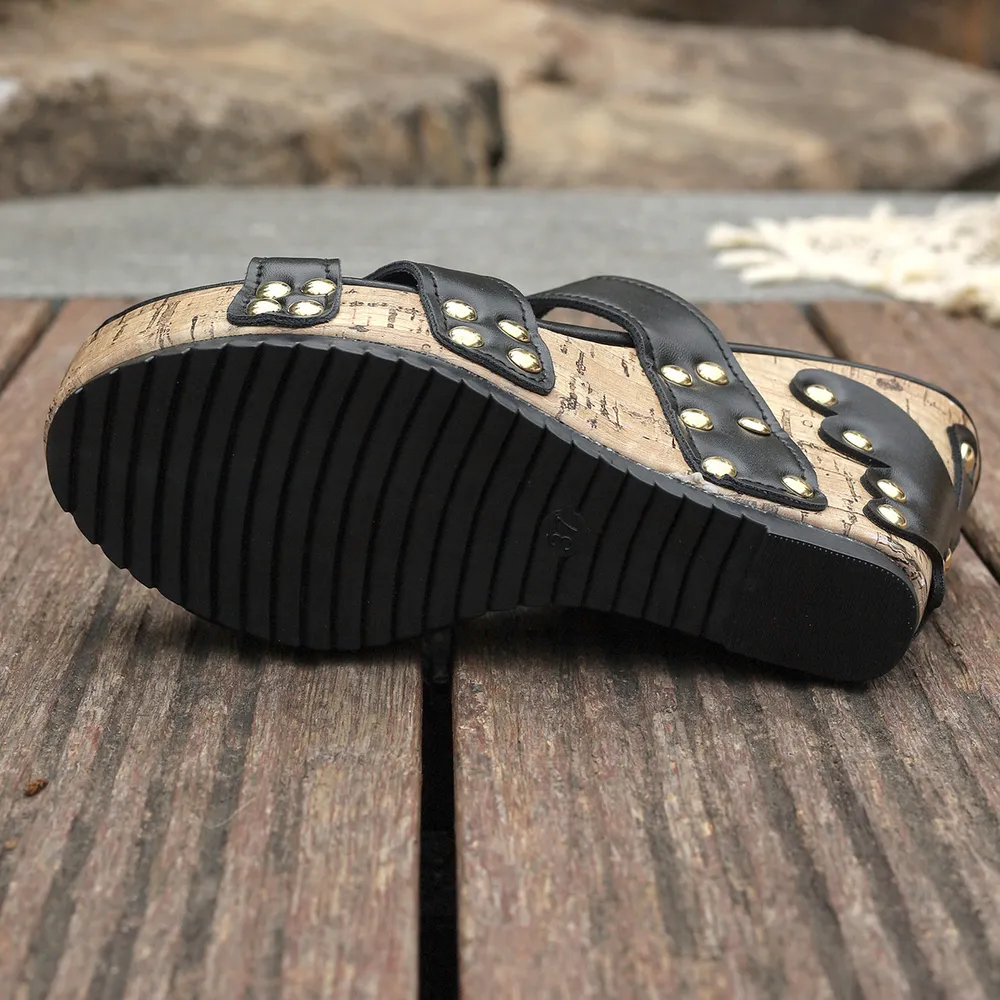 Open Toe Wedge Sandals, image 5