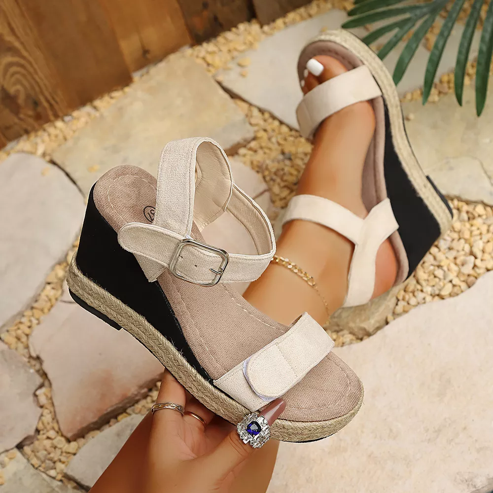 Open Toe Wedge Sandals, image 6