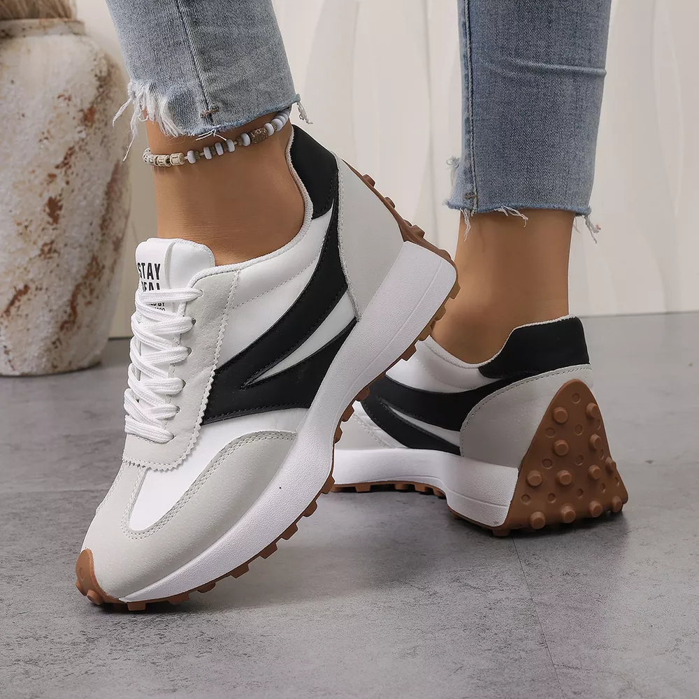 Color‑Blocked Platform Casual Sneakers, image 9