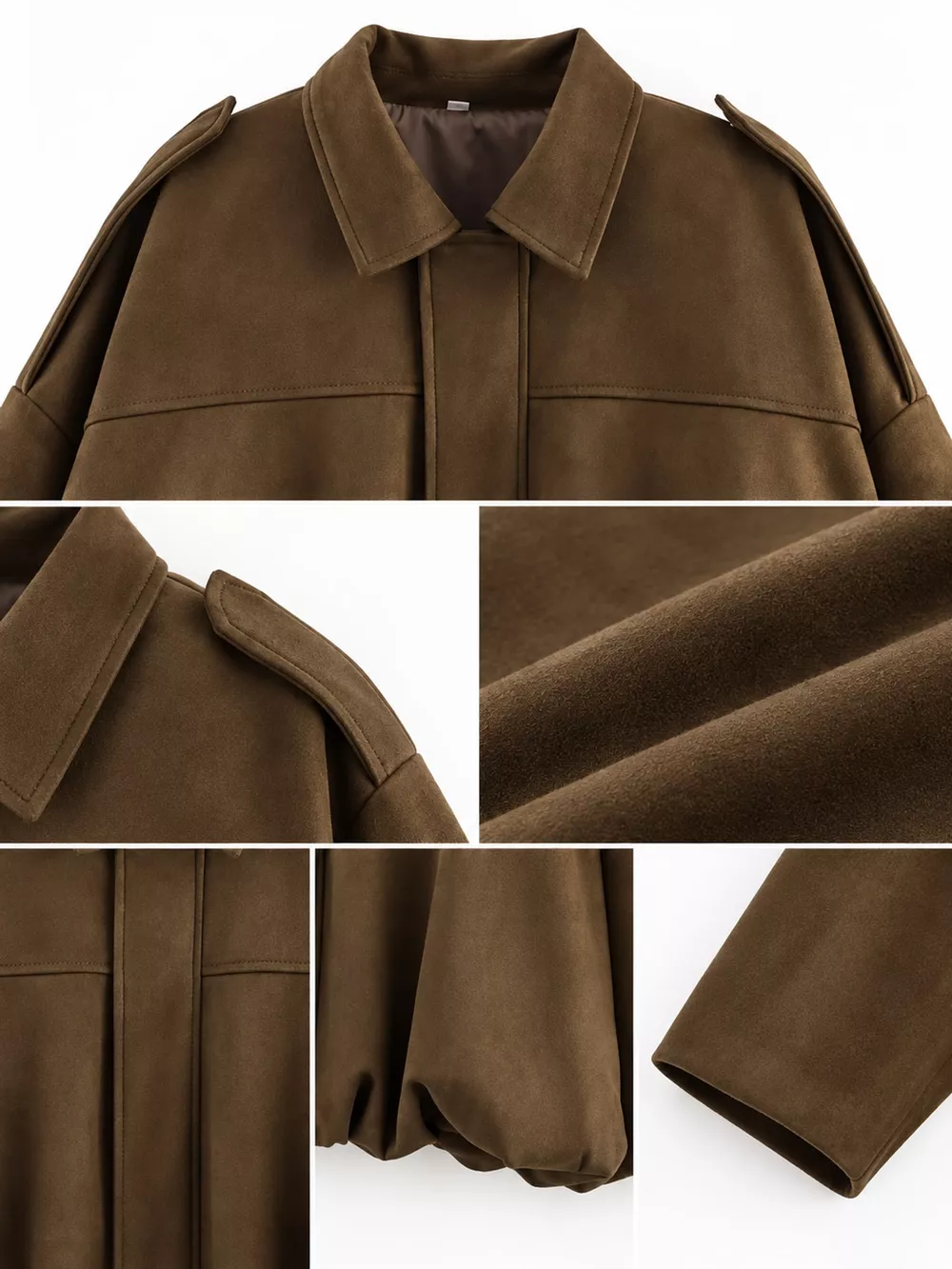Zip Up Dropped Shoulder Jacket, image 13