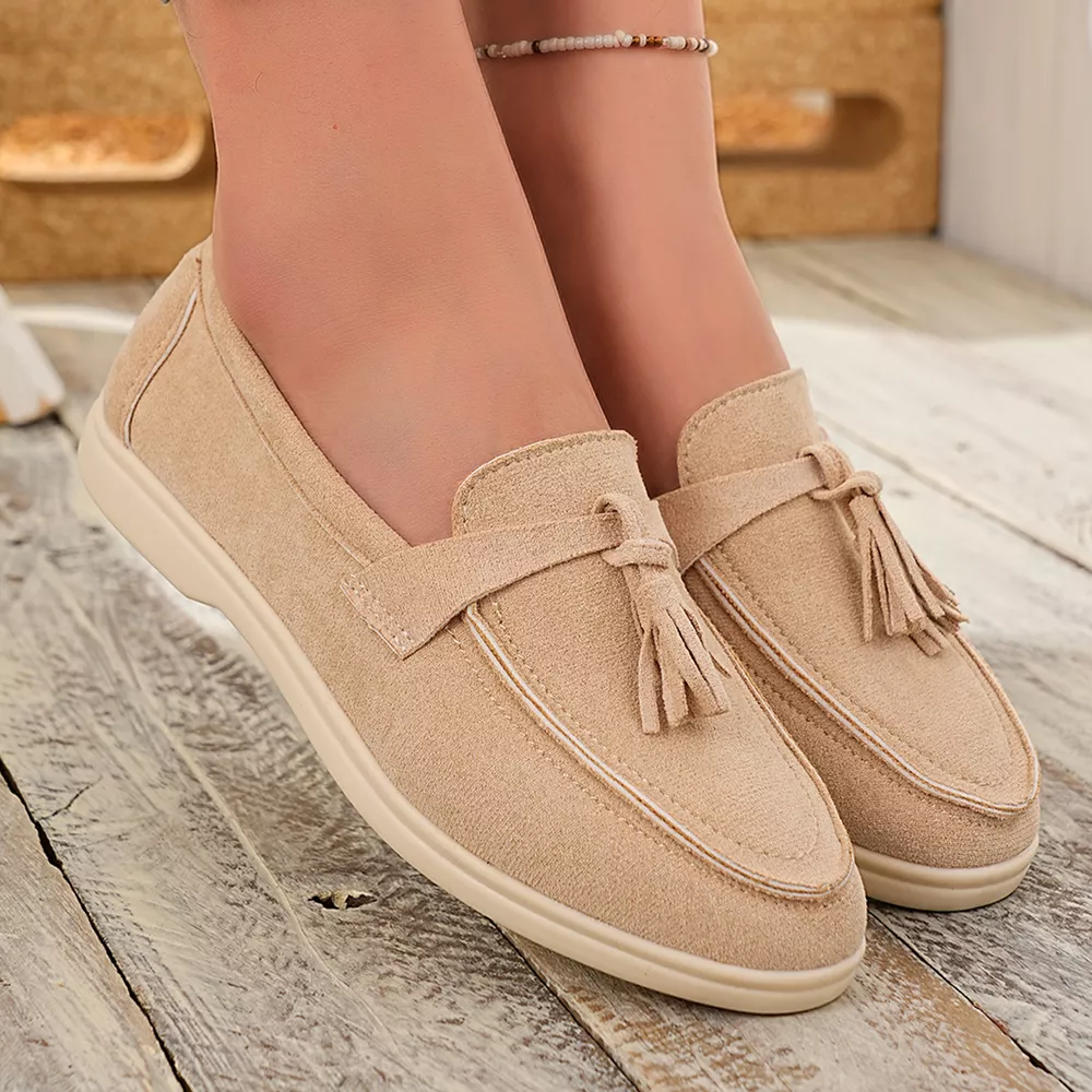 Tassel Round Toe Slip-Ons, image 3