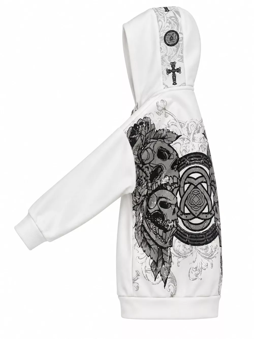 Halloween Gothic Graphic Zip-Up Hoodie, image 16