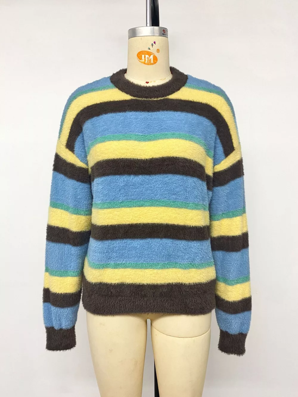 Striped Dropped Shoulder Sweater, image 7