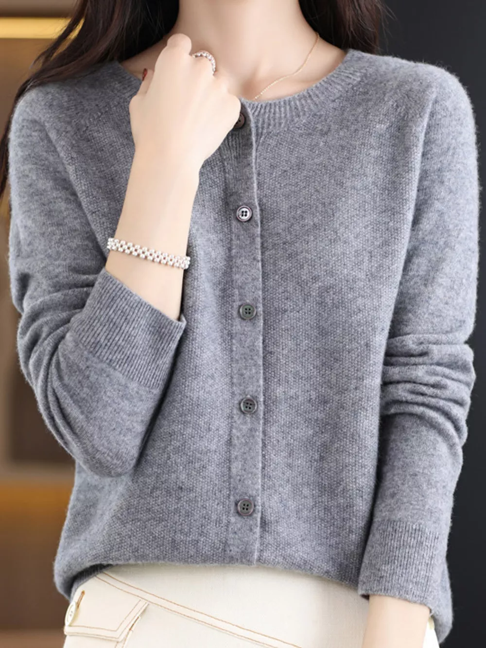 Button-Down Long Sleeve Cardigan, image 54