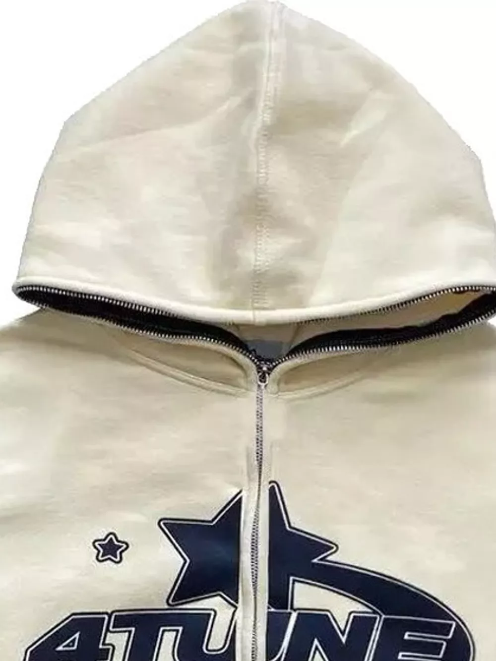 Full Size Letter Graphic Zip Up Hoodie Plus Size, image 11