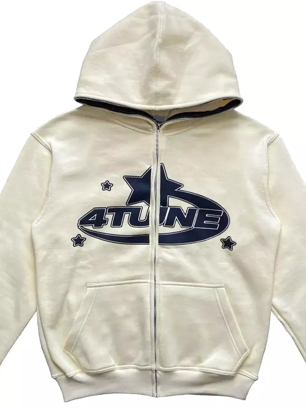Full Size Letter Graphic Zip Up Hoodie Plus Size, image 10