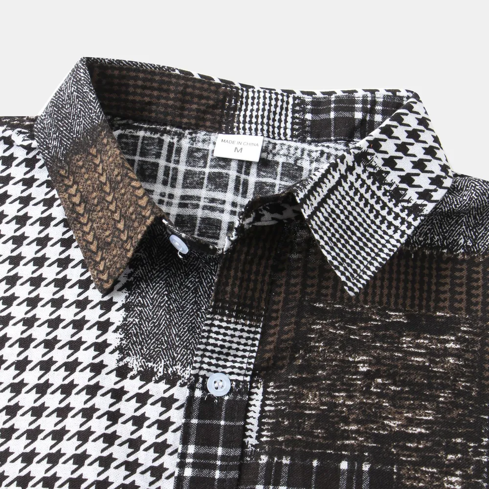 Men's Plus Size Plaid Short Sleeve Button-Up Shirt, image 11