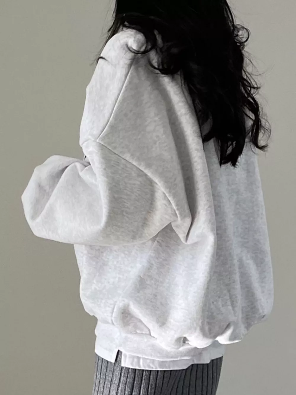 Half-Zip Letter Graphic Sweatshirt, image 17