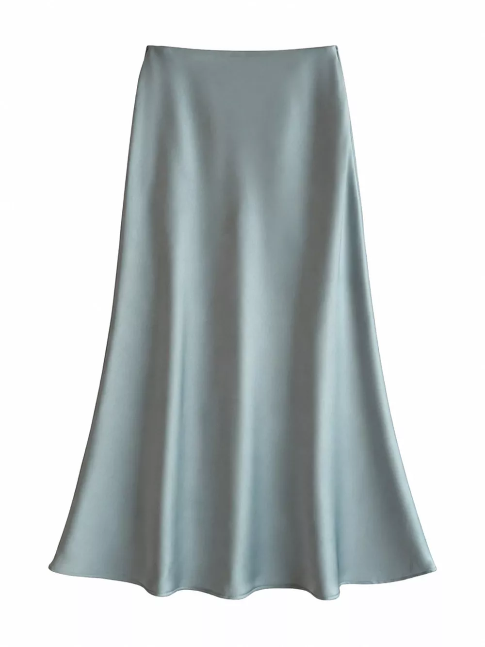 Full Size High-Waisted Satin Midi Skirt Plus Size, image 35