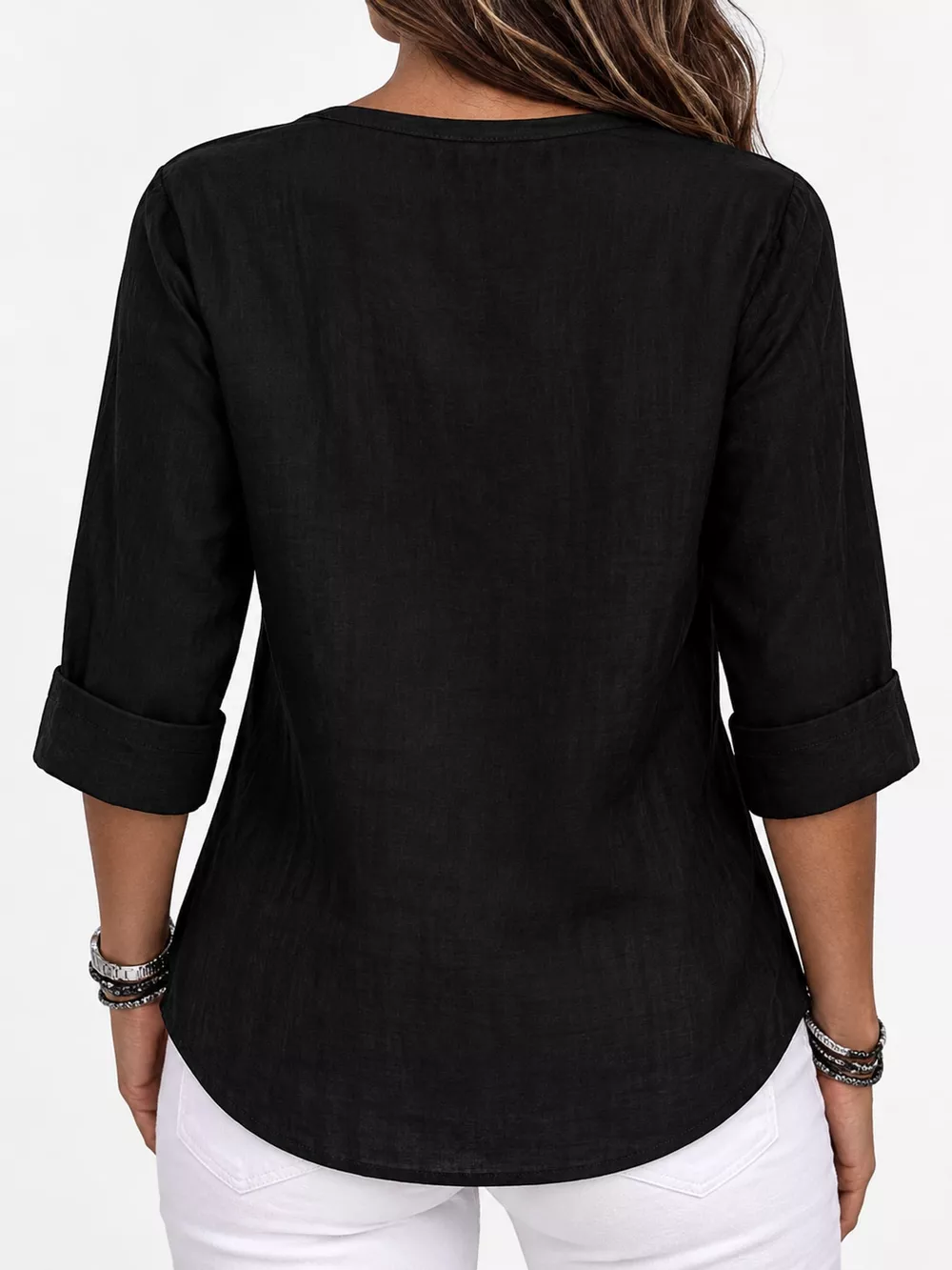 Notched Button Down Shirt, image 26