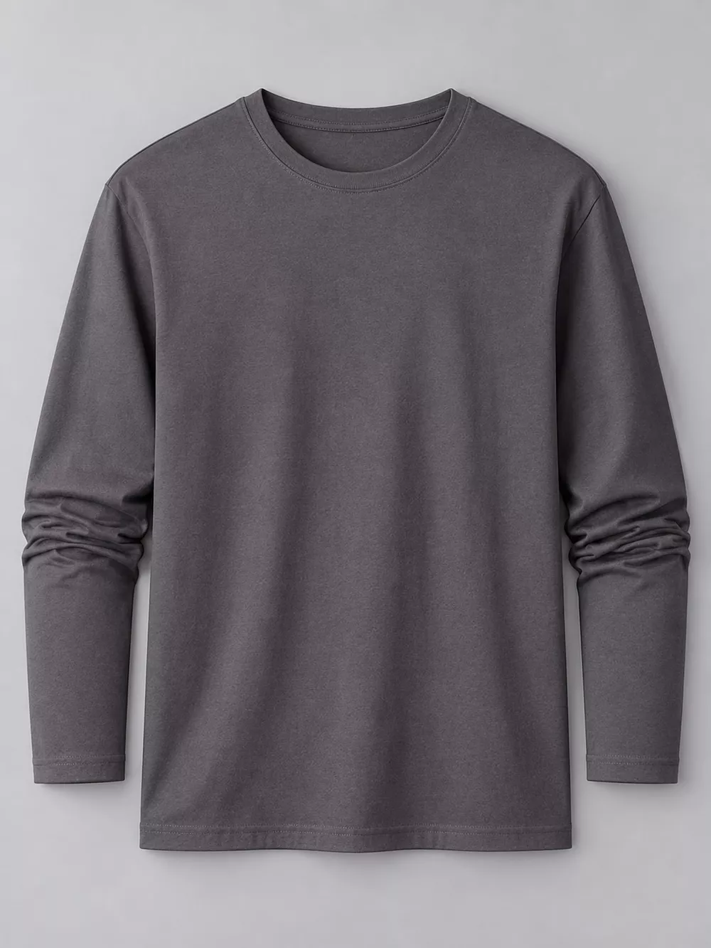 Men's Plus Size Round Neck Long Sleeve T-Shirt, image 42