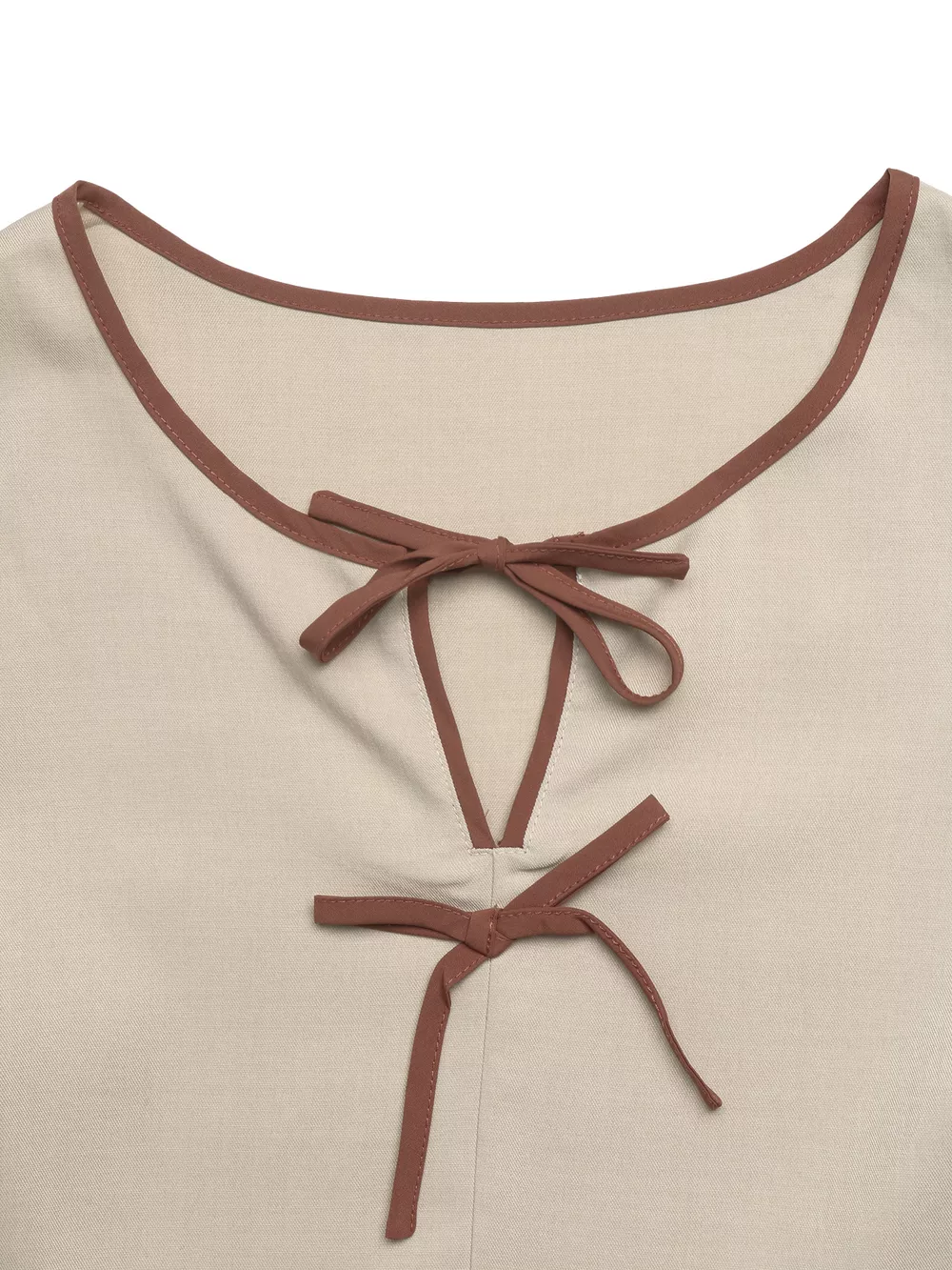 Bow Front Ruffle Hem Blouse, image 7