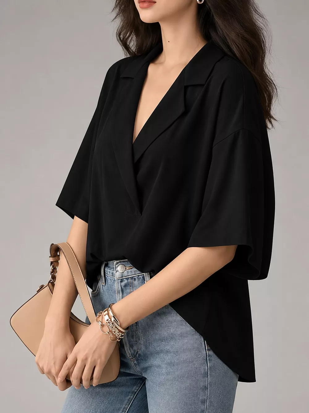 Half Sleeve Oversized Blouse, image 10