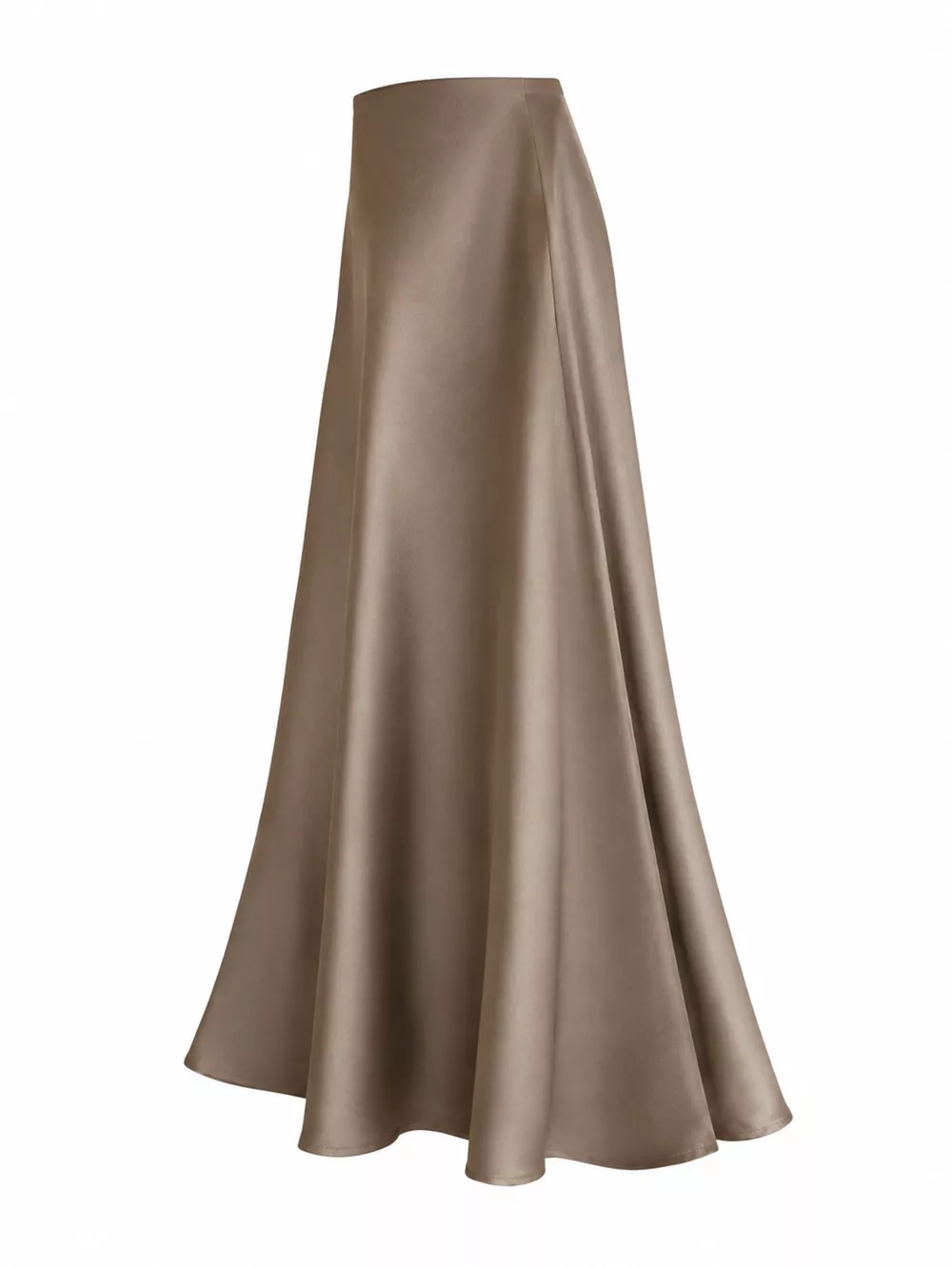 Full Size High-Waisted Satin Midi Skirt Plus Size, image 10
