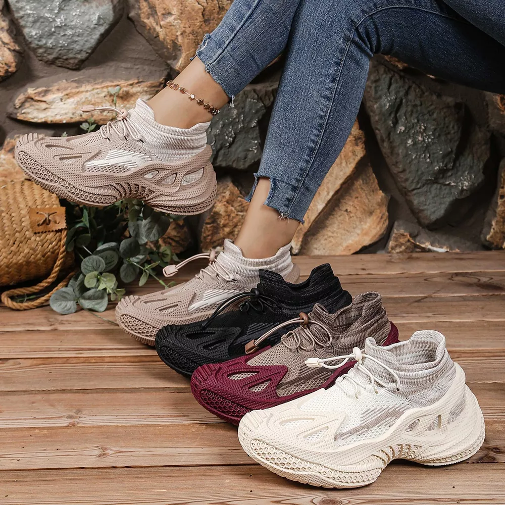 Lace Up Round Toe Sneakers, image 2