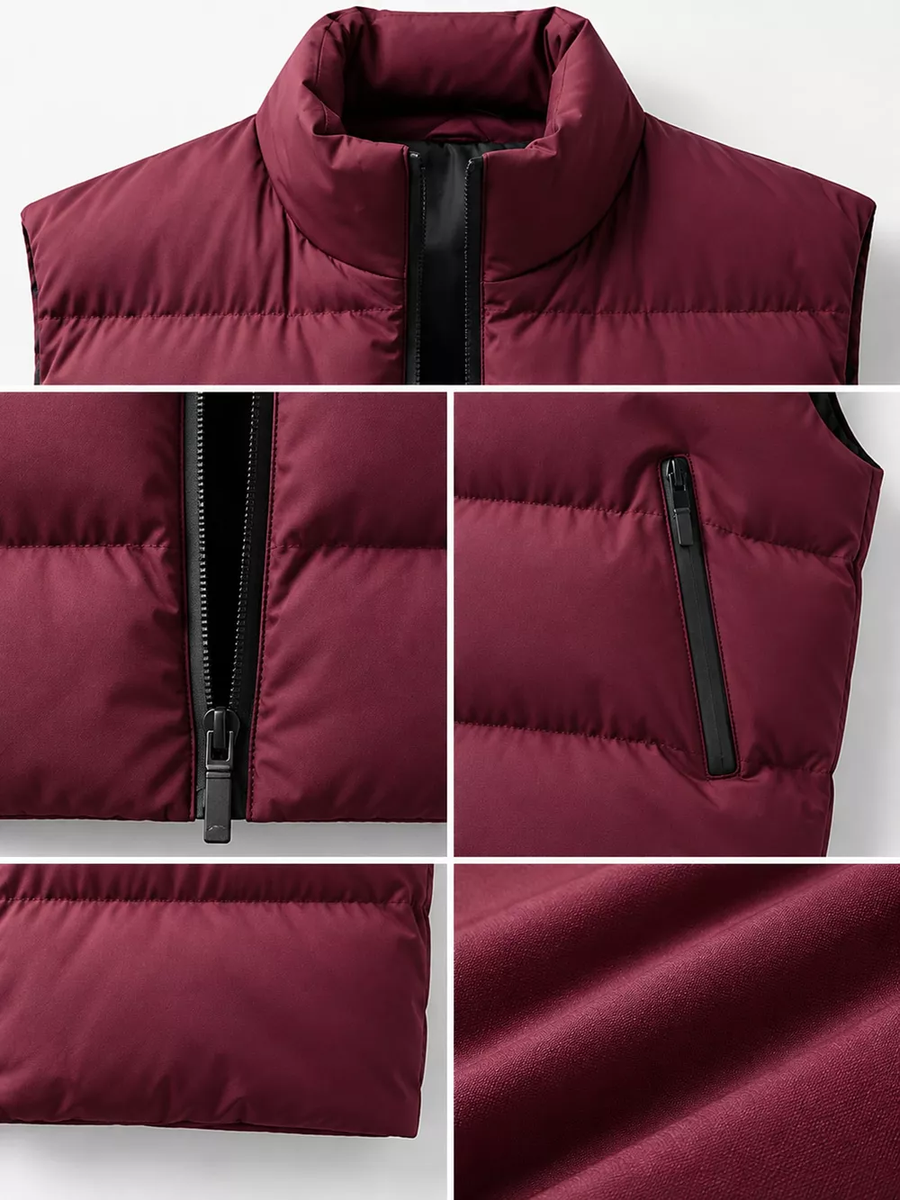Men's Plus Size Lightweight Zip Up Puffer Vest, image 20