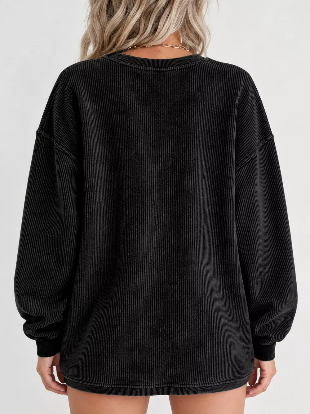 Casual Crew Neck  Dropped Shoulder Sweatshirt, image 9