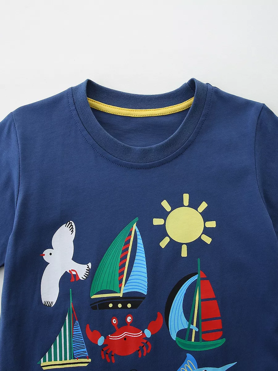 Children's Vehicle Graphic Short Sleeve T-Shirt, image 4