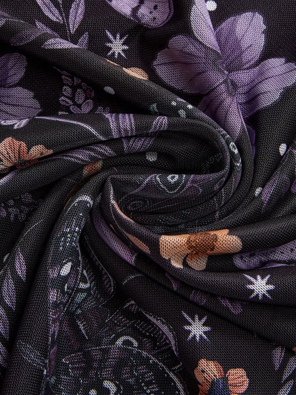 Floral Print Flowy Midi Skirt, image 3
