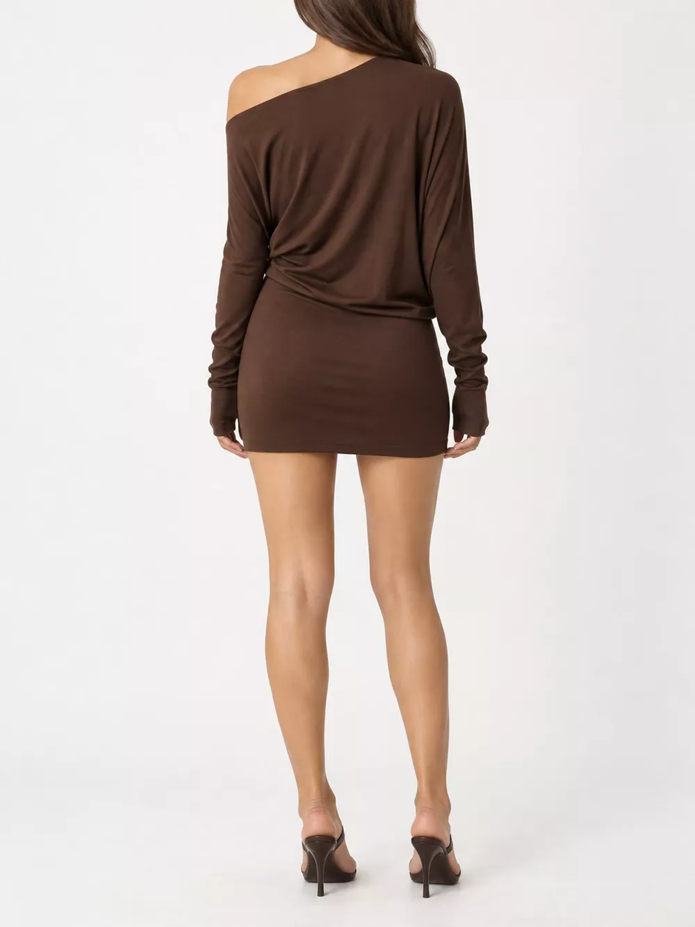 One Shoulder Knit Mini Dress, image 22