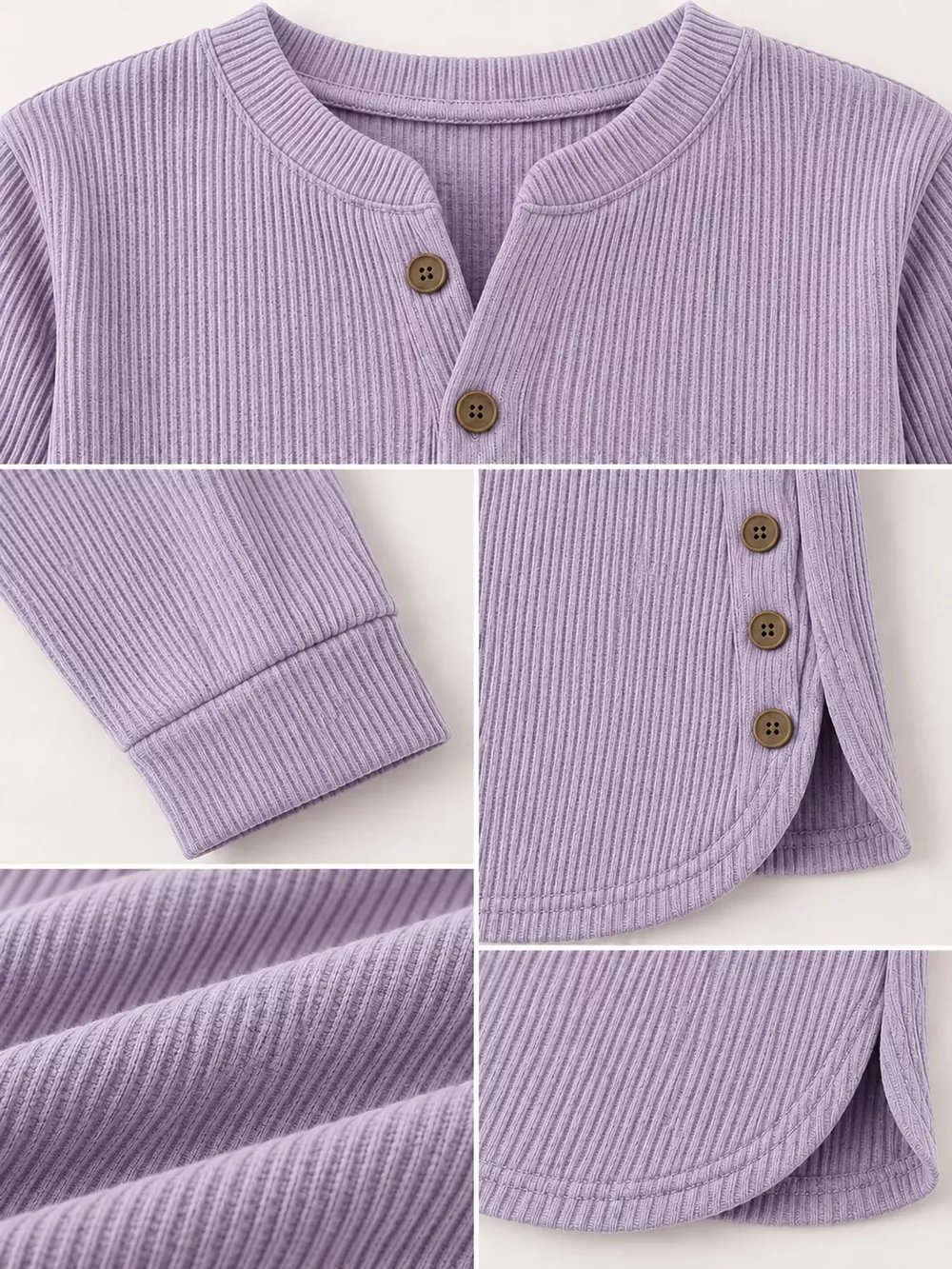Full Size Button Detail Long Sleeve Top Plus Size, image 47