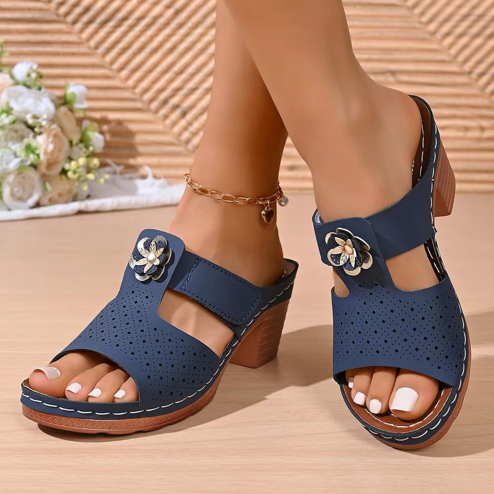 Open Toe Block Heels Sandals, image 3