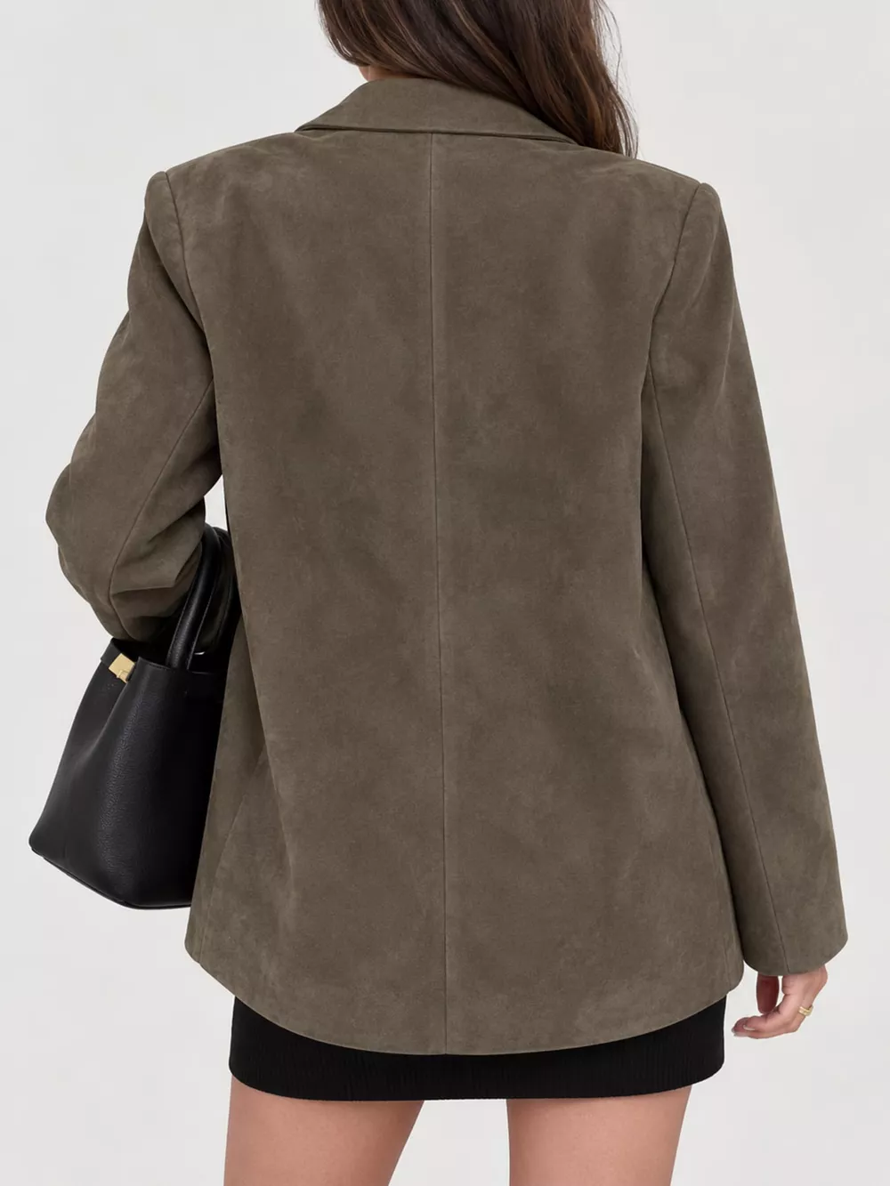Lapel Collar Button Up Blazer, image 17