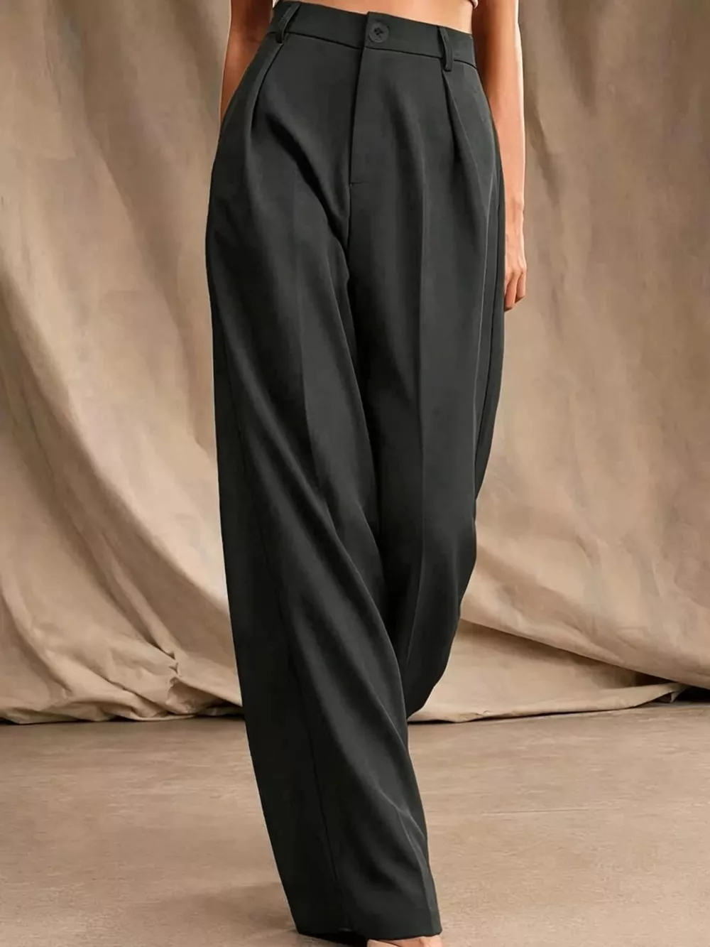 High-Waisted Pleated Wide-Leg Pants, image 18