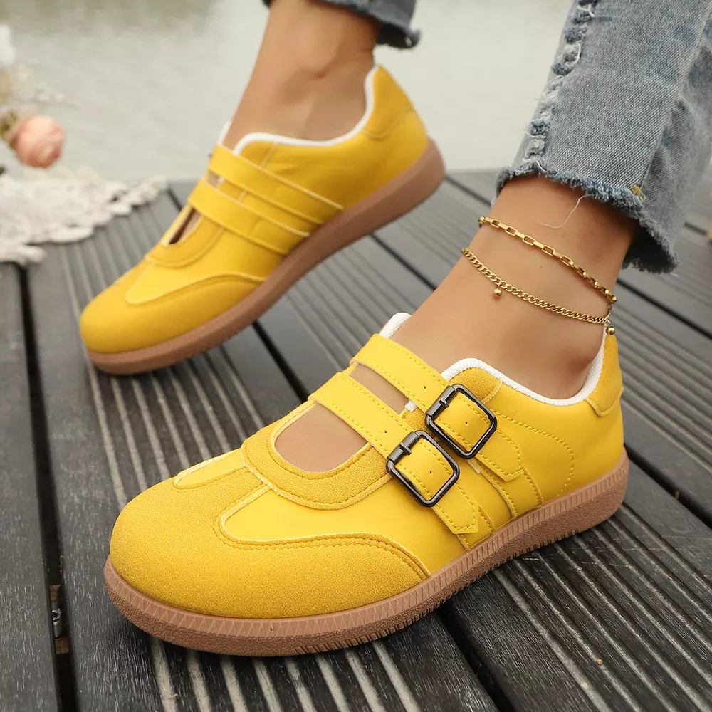 Buckle Strap Casual Sneakers, image 7