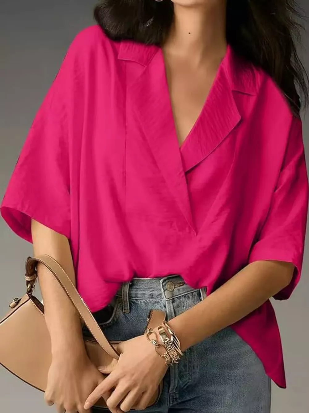 Half Sleeve Oversized Blouse, image 14
