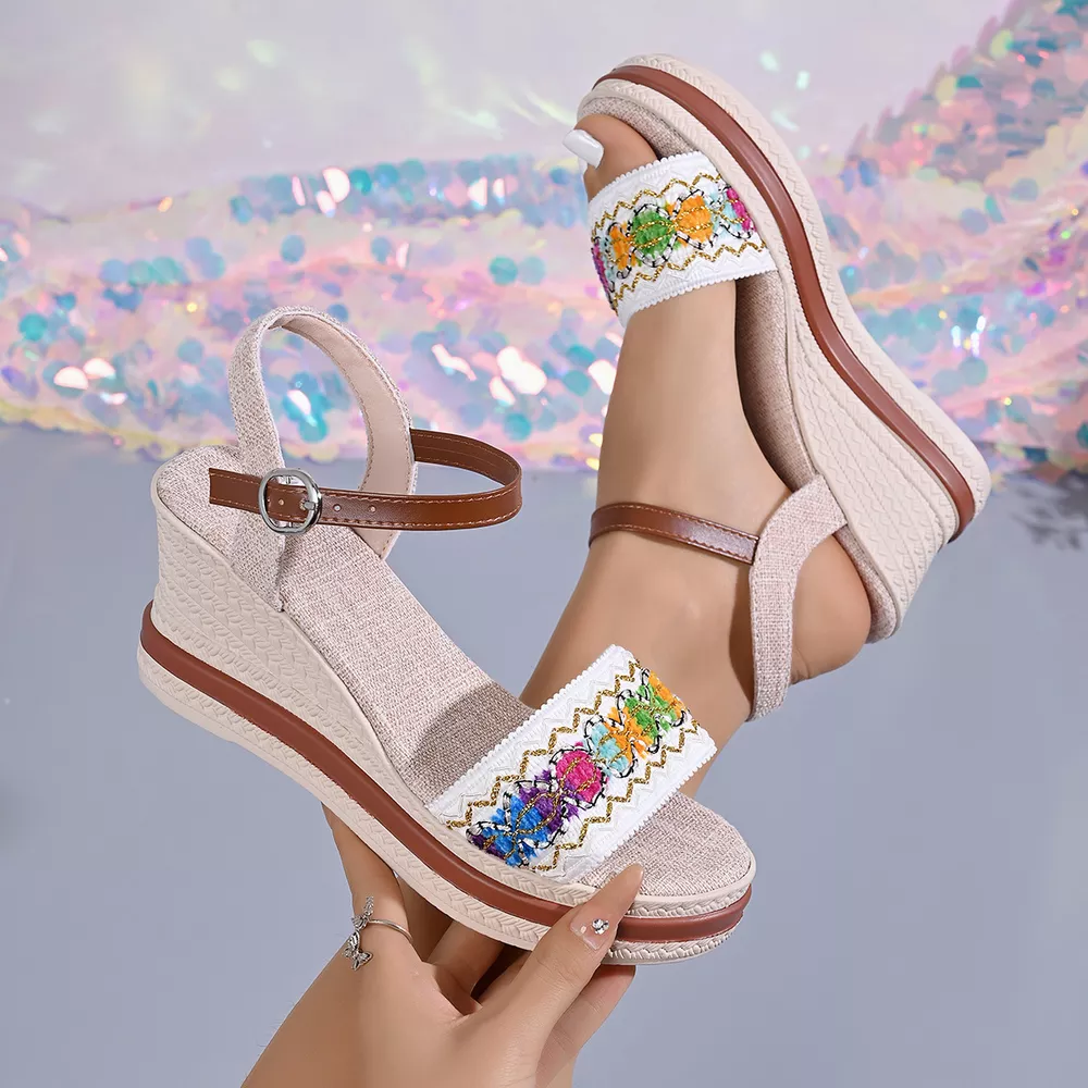 Open Toe Wedge Sandals, image 7