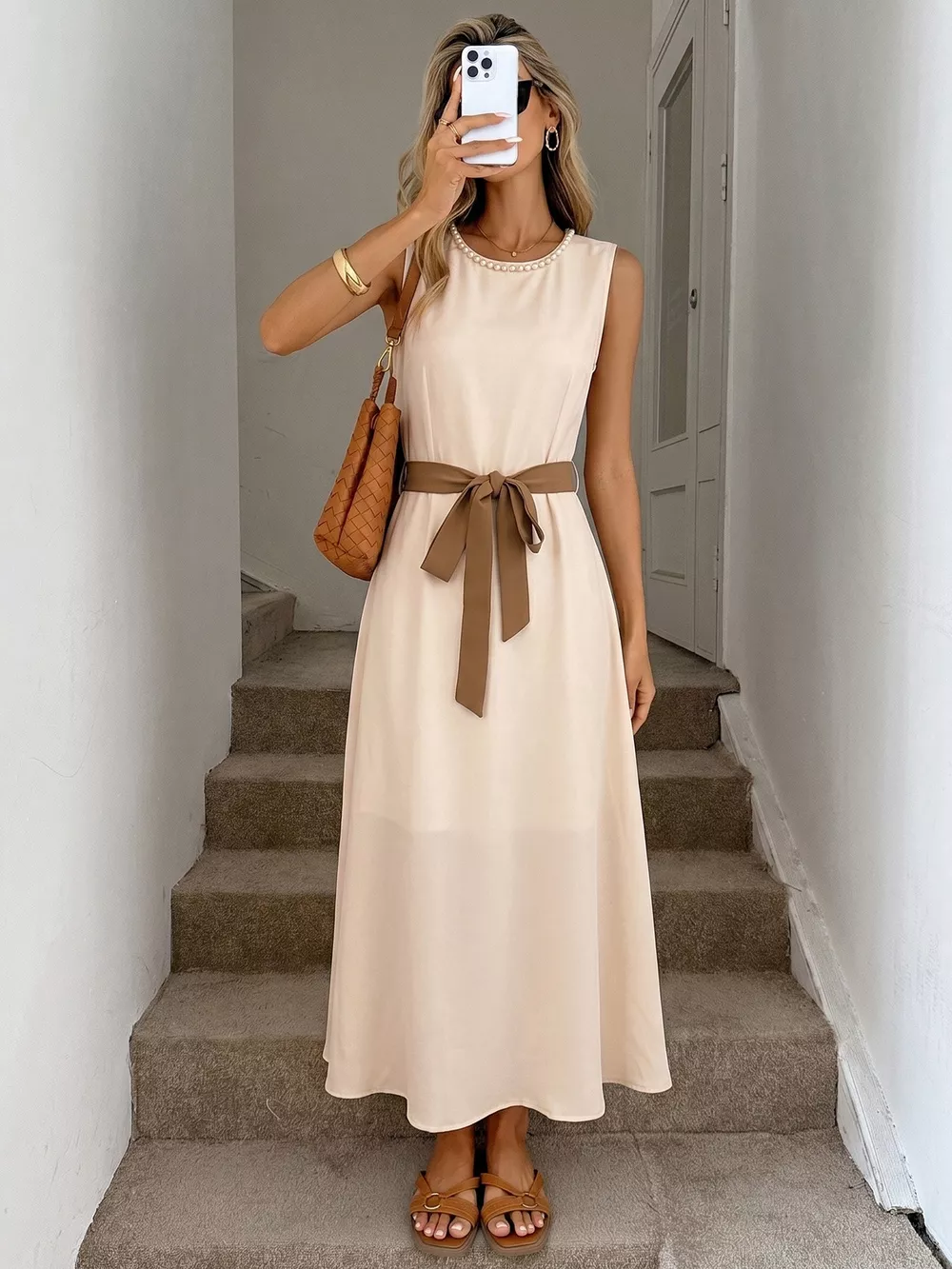 Sleeveless A-Line Midi Dre, image 3