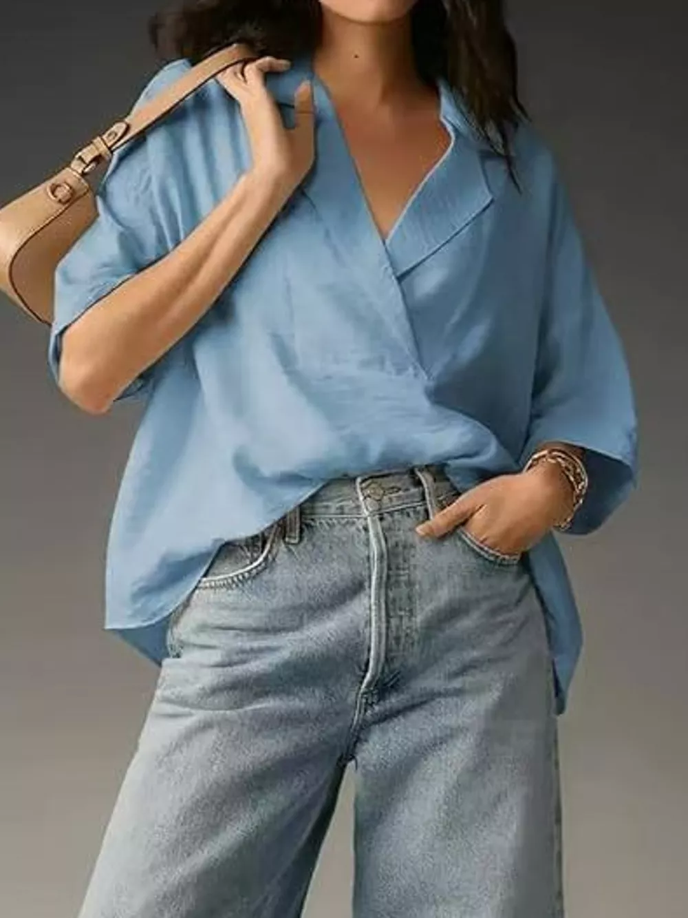 Half Sleeve Oversized Blouse, image 28