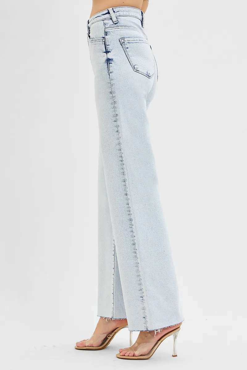 Full Size High Rise Wide Leg Jeans Plus Size, image 4