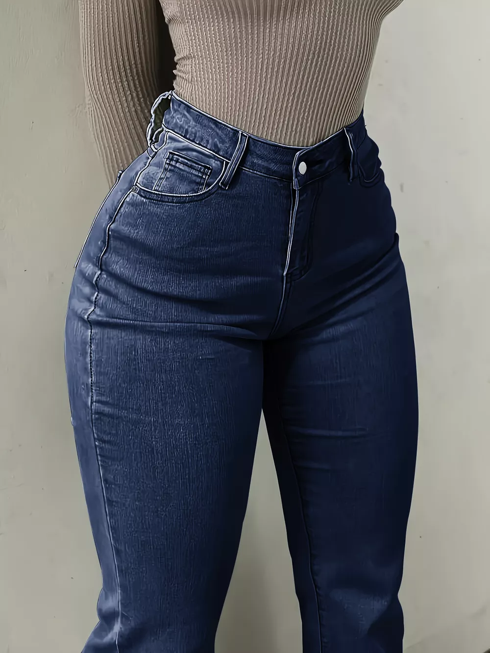 High-Waisted Flare Leg Jeans, image 7