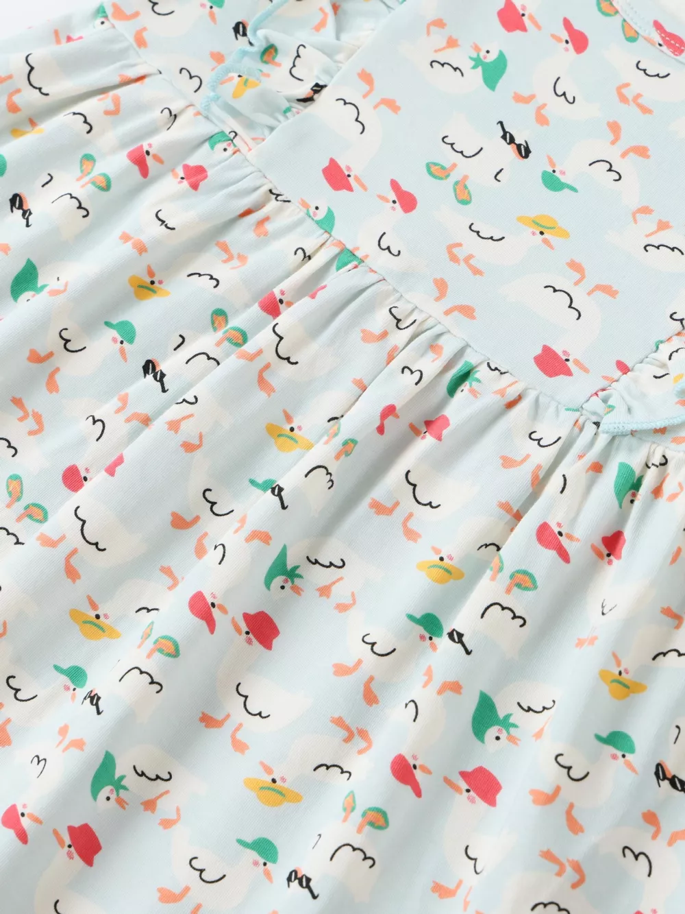 Children's Ruffle Sleeve Cartoon Print Dress, image 3