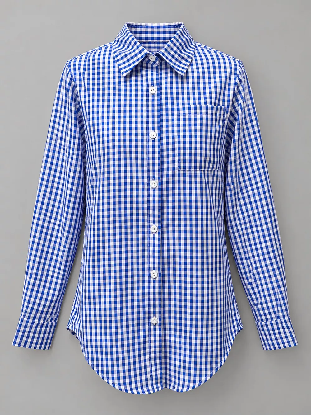 Plus Size Plaid Button-Down Long Sleeve Shirt, image 50