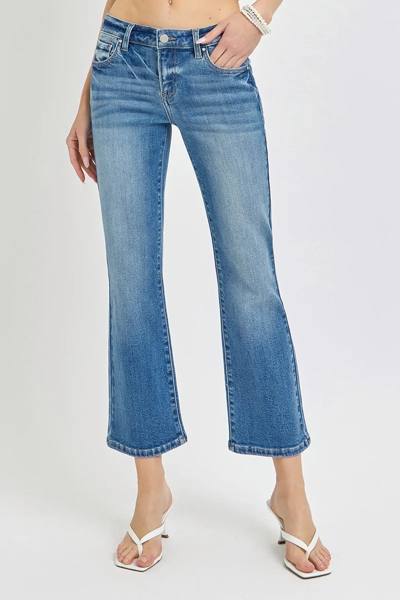 Full Size Low Rise Crop Flare Jeans Plus Size, image 3