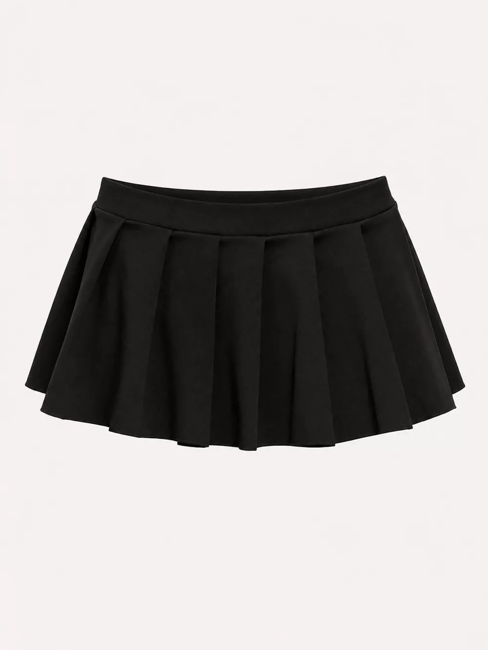 Low Waist Pleated Micro Mini Skirt, image 13