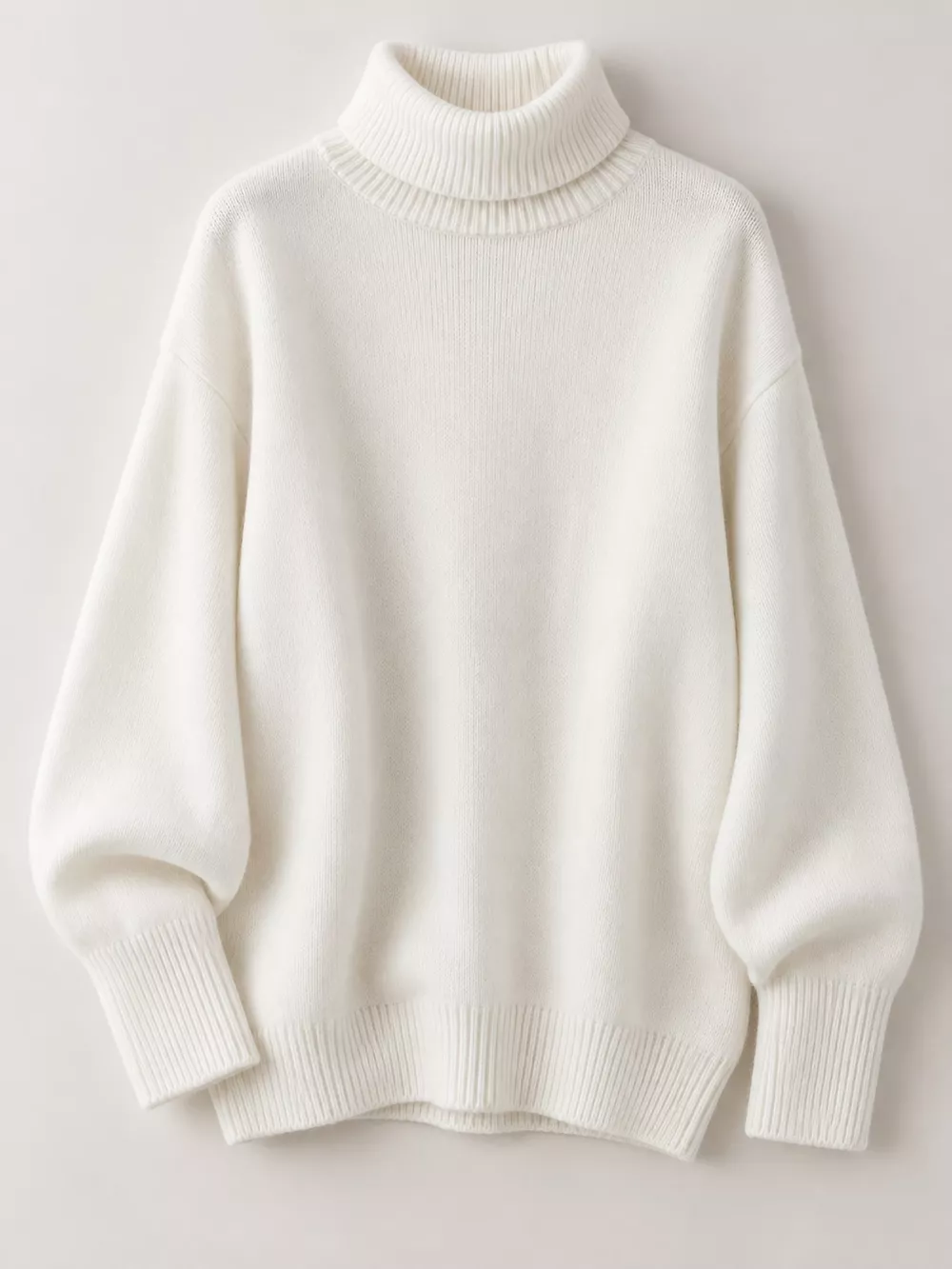Turtleneck Dropped Shoulder Sweater, image 34