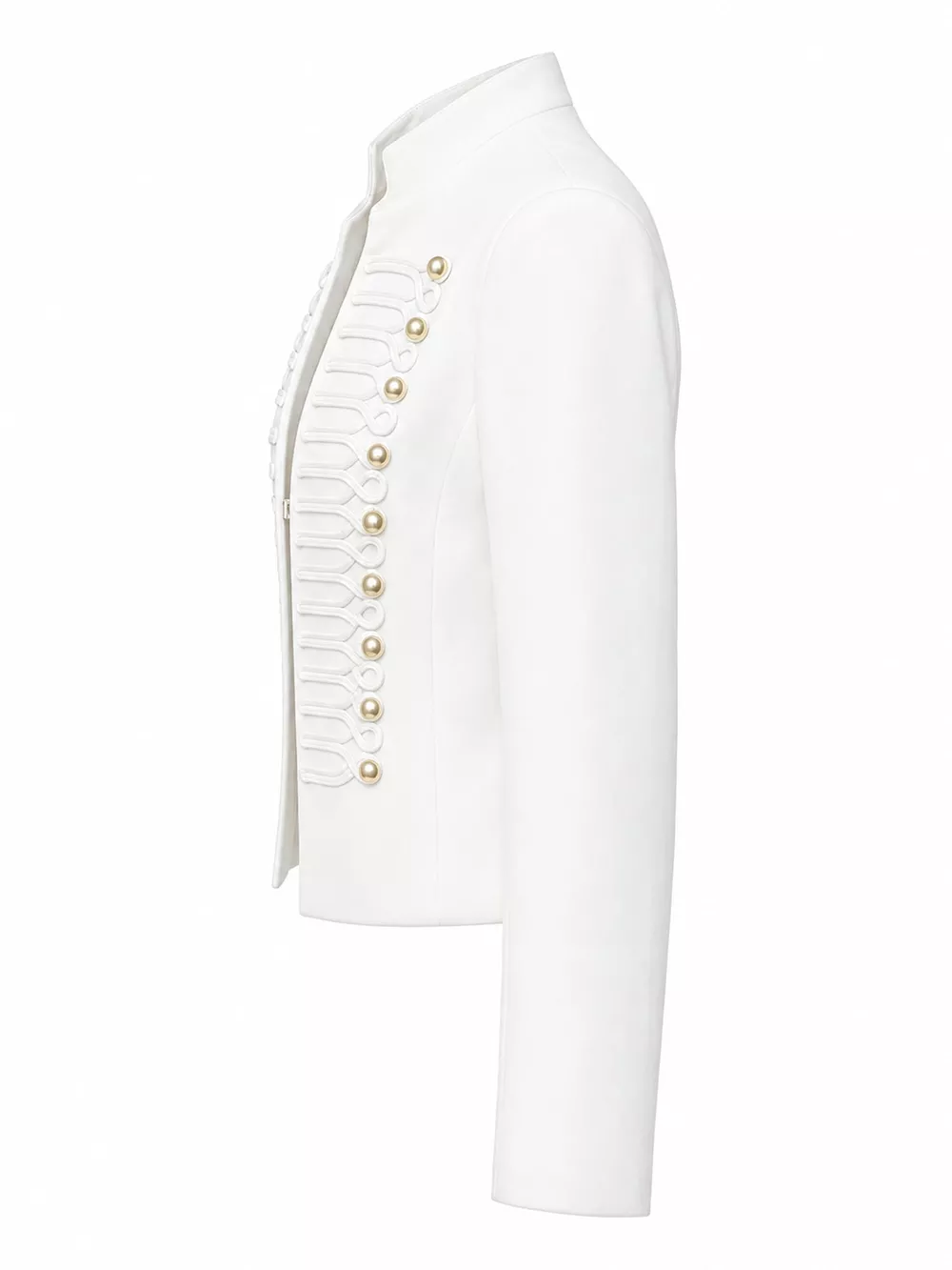 Decorative Button Cropped Jacket, image 8