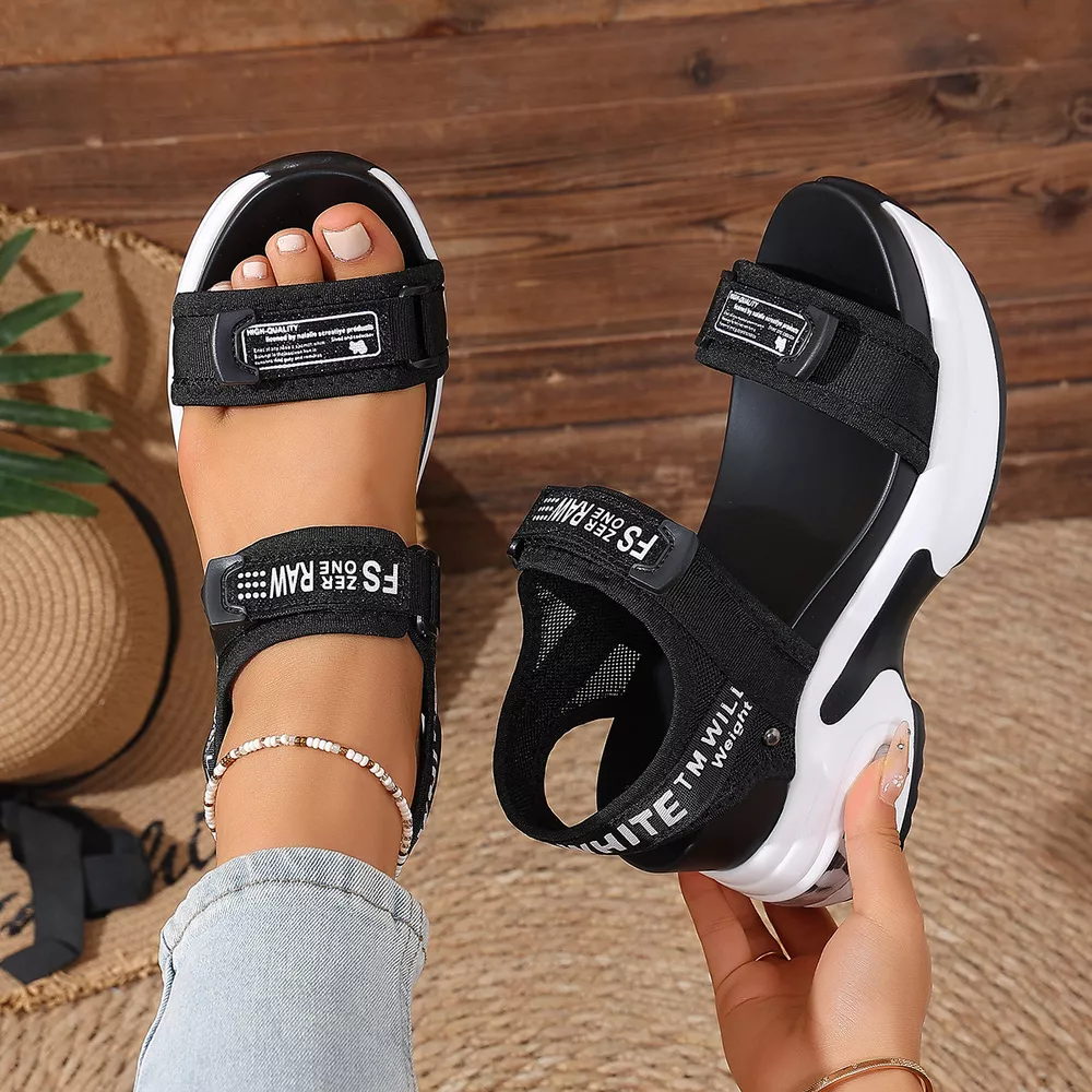 Open Toe Wedge Sandals, image 3
