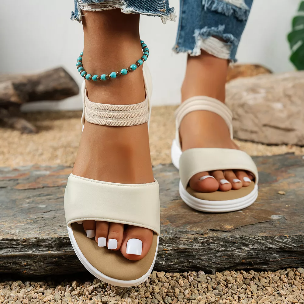 Open Toe Flats Sandals, image 7
